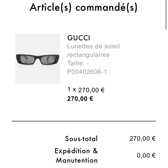 Gucci rectangular sunglasses - Picture 7 of 7